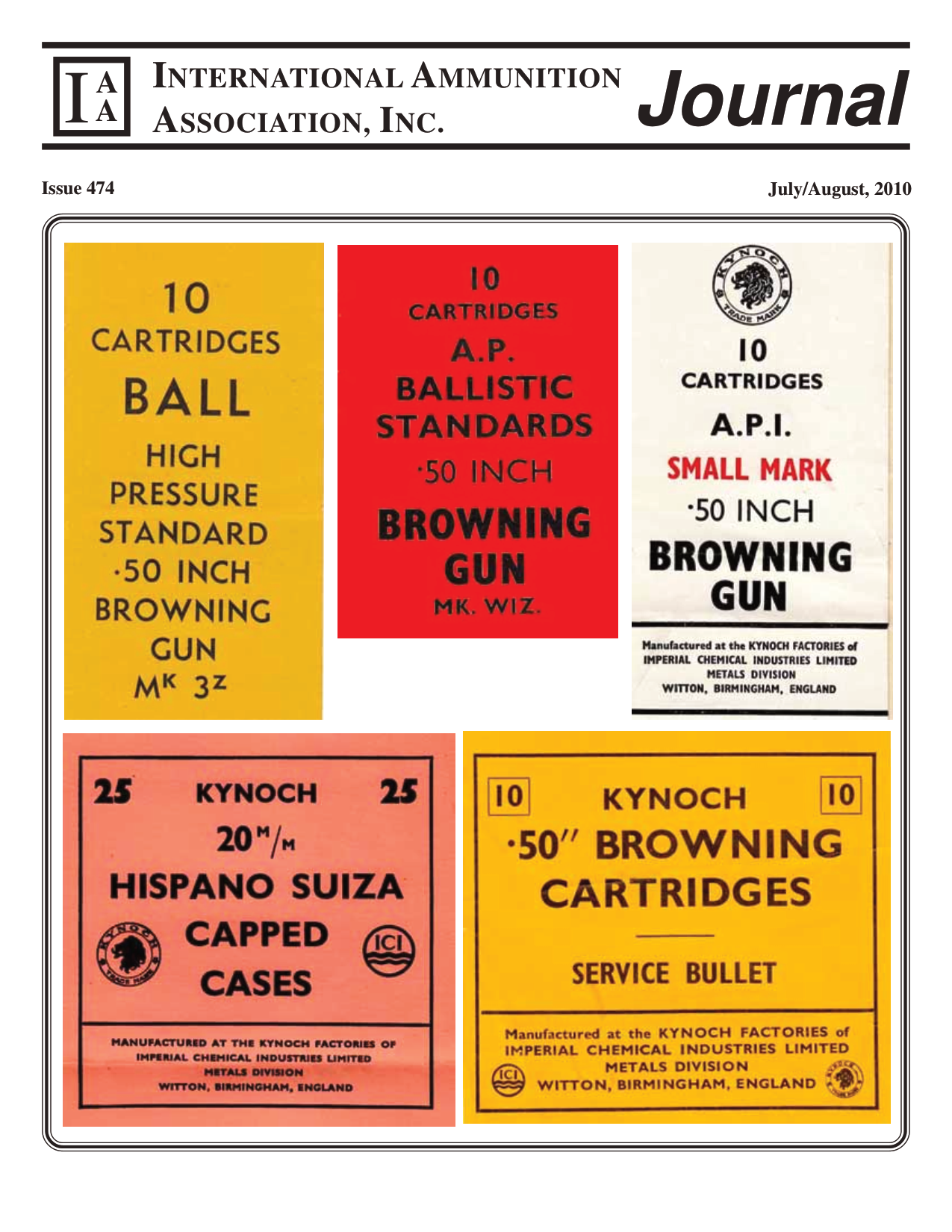 Cover of Issue 474 - July/August 2010