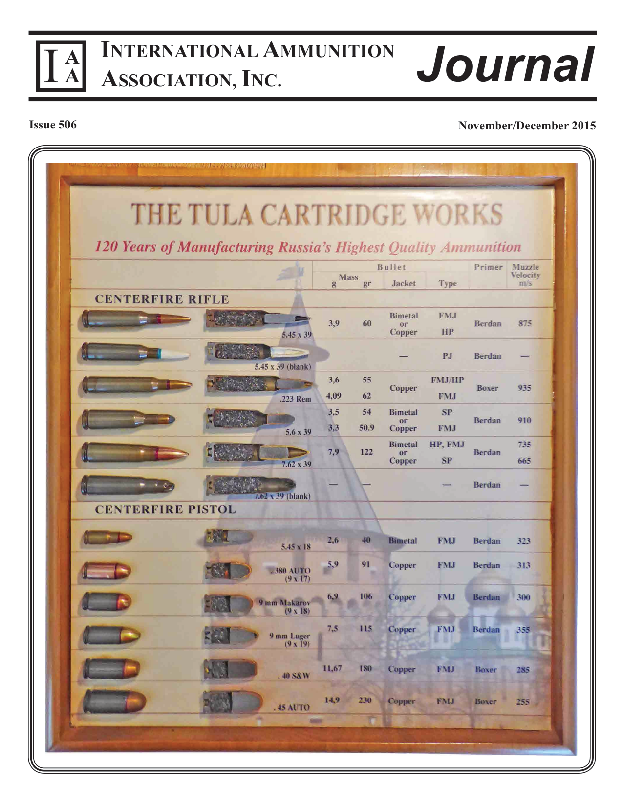 Cover of Issue 506 - November/December 2015