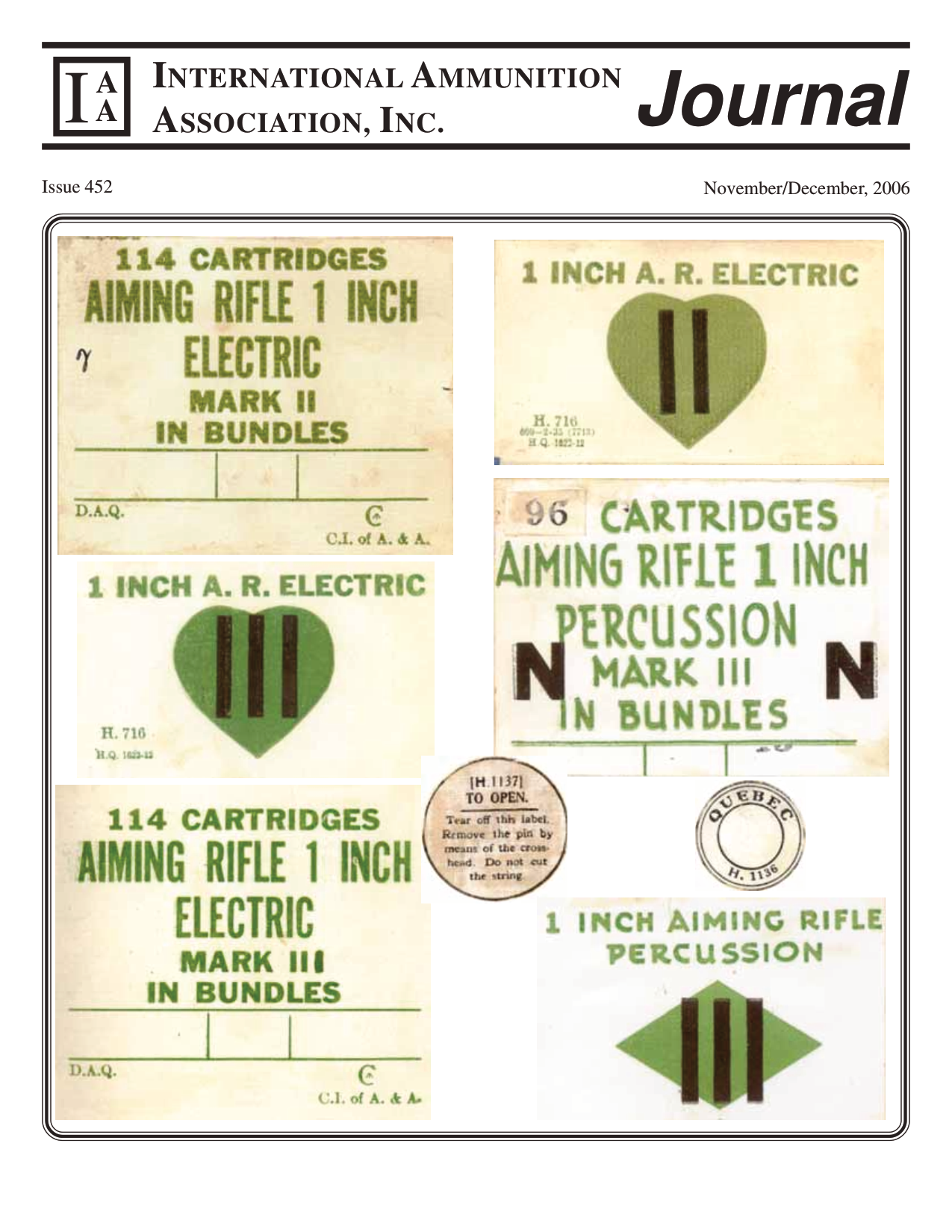 Cover of Issue 452 - November/December 2006